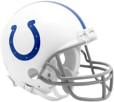 NFL Helm Indianapolis Colts throwback 2004-2019 Mini VSR4 Riddell Footballhelm