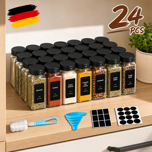 Gewürzdosen eckig 24er - eckig,