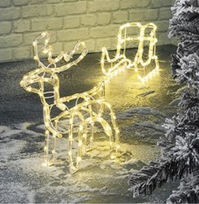 LED Rentier mit Schlitten 160