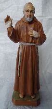 Pater Pio von Pietrelcina 22 cm Kunststoff Figur Statue Padre Pione NEU S/173