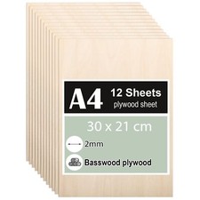 12 Stück Sperrholz 2mm