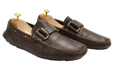 PRADA Freizeitschuhe Herren EU 41 Leder Square Toe Slip On Braune Loafer