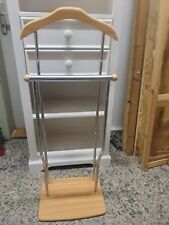 HERRENDIENER KLEIDERSTÄNDER STOFFHALTER AUS HOLZ  METALL HALTER HEMDEN HANDTUCH