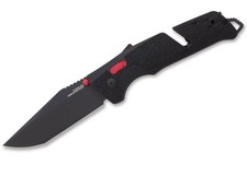 SOG Trident AT - Tanto Black Red Taschenmesser , Rettungsmesser