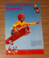 Seltene Werbung KARAMALZ - Fit wie ein Profi - Skateboard - Skaten 1985