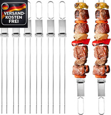 Edelstahl grillspieße 33cm - edelstahl,