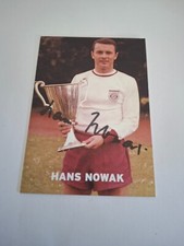 Karte Hans Nowak (Fussball)   mit Autogramm - ORIGINAL.