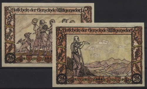 21148 2 x notgeld - -,