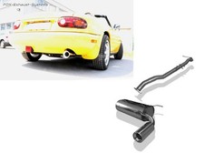  Edelstahl Racing-Anlage ab