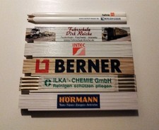 5 Zollstöcke, Gliedermaßstab