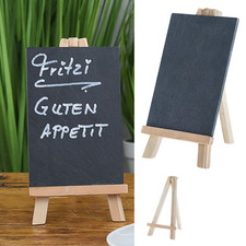 2 Schiefertafel Ständer 21x20 Schiefer Kreidetafel Schild Memotafel Schreibtafel
