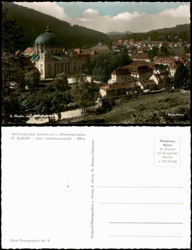 Ansichtskarte blasien - st.,