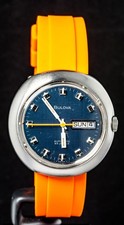 Bulova Blue Dial Automatic Cal. 11ANACB Herrenuhr Vintage -- funktioniert