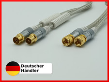 HD Antennenkabel SAT/TV Digital Kabel IEC Koax Kabel 4K HDTV Anschluss vergoldet