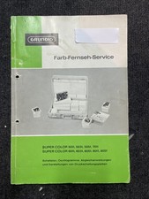 GRUNDIG Farb-Fernseh-Service Super Color TV Fernseher Service Anleitung Manual