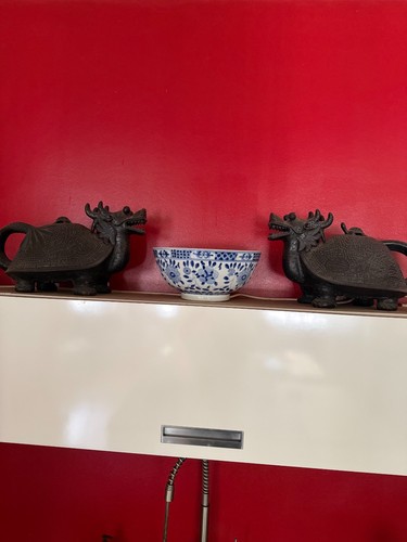 Chinesische keramik drachen - chinesische, keramik-drachen