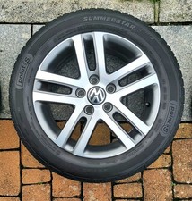 Gepflegte Original 16 Zoll VW Alu-Räder für Golf 5 u. 6 mit Sommerreifen