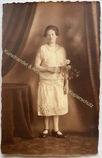 orig. Foto AK Mädchen Frau um
