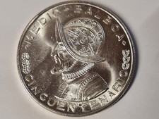 SILBERGEDENKMÜNZE - ½ BALBOA