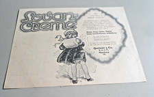 Alte Reklame, Werbung Lovan-Creme Queisser Hamburg