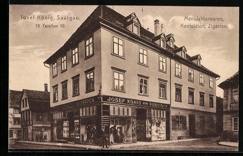 Ansichtskarte saulgau - ansichtskarte,