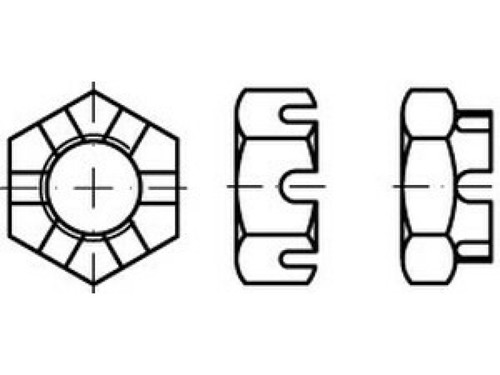 Kronenmuttern niedrige - x,