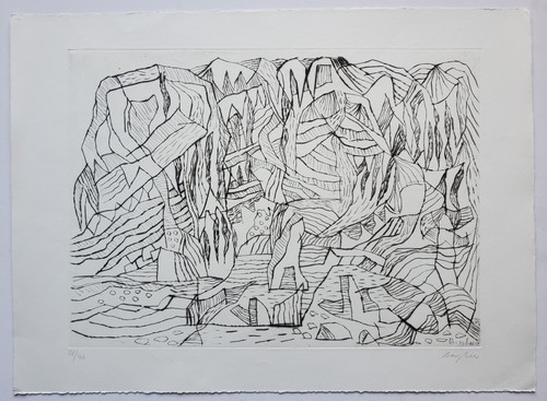 Grafik print radierung - grafik,