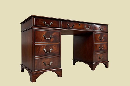 Schreibtisch antik leder - schreibtisch,