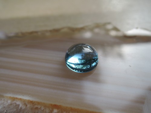 Echter topas behandelt - topas, rund