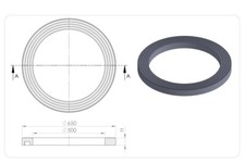 Betonring DN500 Schachtring Brunnendeckel Ausgleichsring Schachtdeckel Zisterne