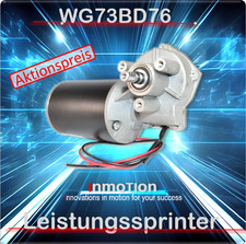 -WG73BD76-12V-Ø10mm  Getriebemotor 85U/min  75Watt Universal Ø10mm Welle
