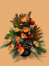 S19.112. Steckschale Kissen Gesteck Decke Grabgesteck Allerheiligen Totensonntag