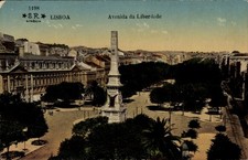 Ak Lisboa Lissabon Portugal, Freiheitsplatz - 4953903