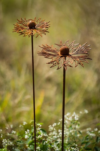2er set gartenstecker rost - 2er,