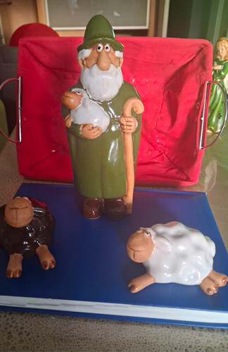 Keramik dekofiguren set - dekofiguren,