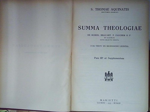 Aquinatis summa theologiae - summa,