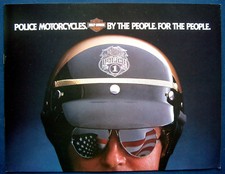 Prospekt brochure 1982 Harley Davidson Police Motorcycles (USA)
