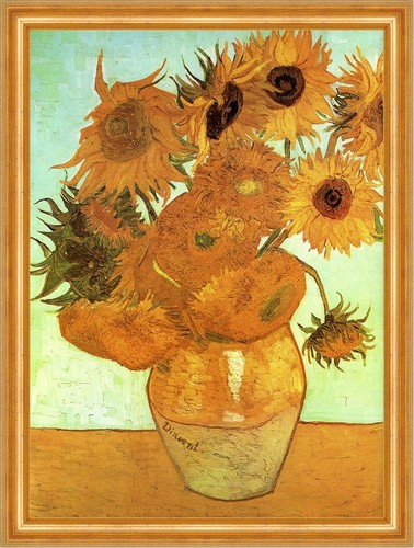 Zwölf sonnenblumen einer - zwölf,