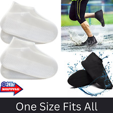 Widerstandsfähige Silikon-Überschuhe Regen wasserdicht Überschuhe Stiefelüberzieher Schutz UK