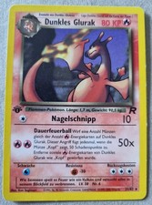 Pokémonkarte Dunkles Glurak