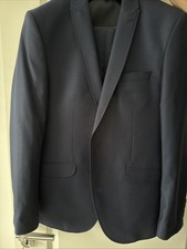 Herren Anzug 3 Teilig Weste Hose Gr 52 Blazer Gr 52 Blau Sakko