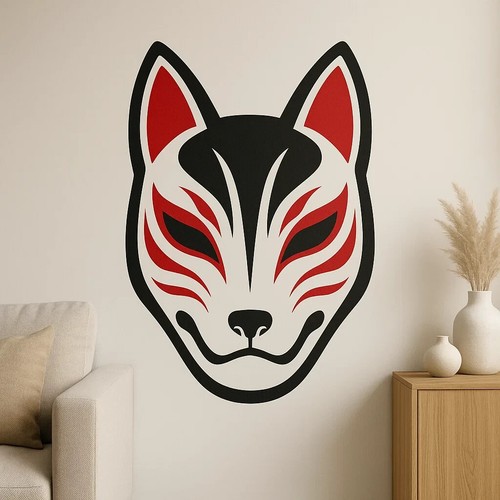 Kitsune maske wandtattoo - wandtattoo, –