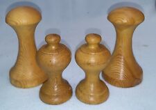 Holz Anhänger, Holzkordel, Quasten Hacken, Halterung, Raffhalter B 1062