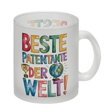 Beste Patentante der Welt Glas