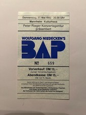 Alte Konzertkarte Ticket BAP