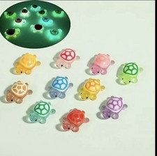 2 Stck. Leuchten im Dunkeln Schildkröte Schuh Charms für Crocs Jibbitz Kinder Spaß Geschenk