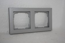 Gira System E2 2-fach Rahmen in alu Aluminium