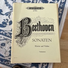 Beethoven Sonaten Klavier und Violine Edition Peters No.3031 Y4-2114