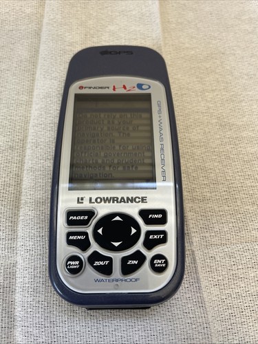 Lowrance finder h2o gps waas - lowrance,