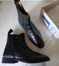 KÖNIGS Reitstiefeletten Leder Nappa schwarz Gr. 41 edel Krone NEU %%% UVP149€